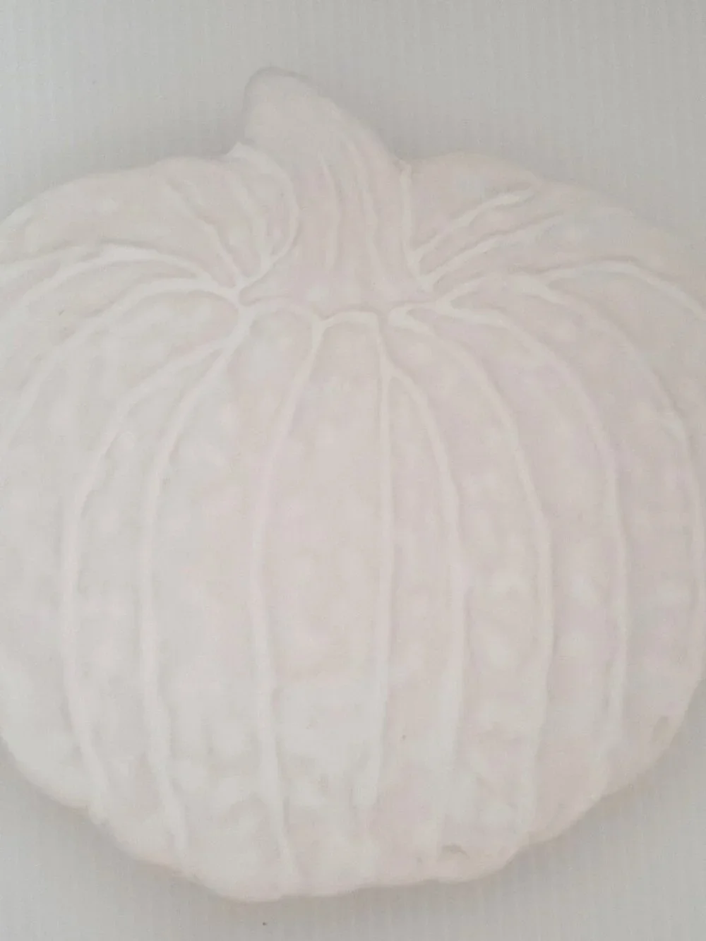 Pottery Barn S/4 White Pumpkin Appetizer Plates 6.5